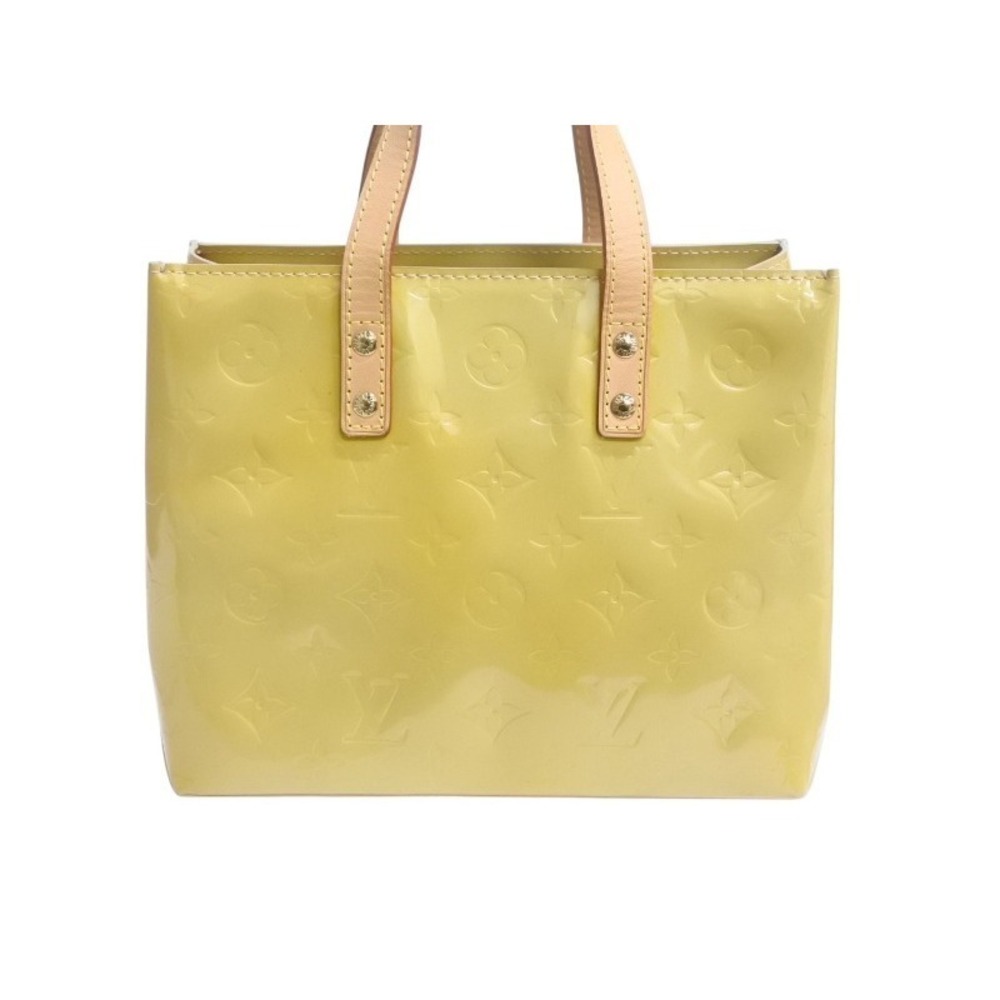 Louis Vuitton Handbag Vernis Monogram Leather Reade Yellow